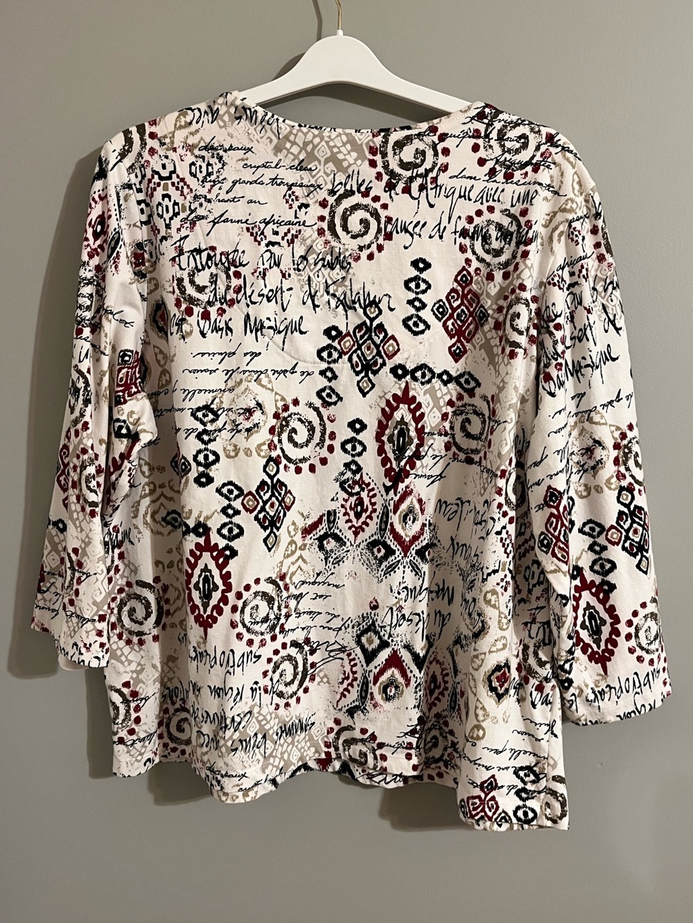 Ruby Rd. V-Neck Knit Top - Picture 2 of 8